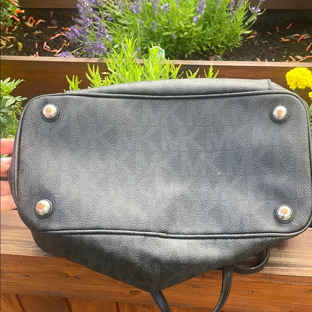 Michael Kors Black Leather Tote with Structured Design - Picture 12 of 14